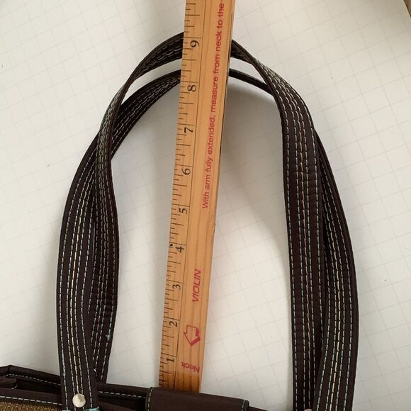 The Sak Cameron Tan Brown Mesh Shoulder Satchel Handbag Purse - Picture 14 of 14